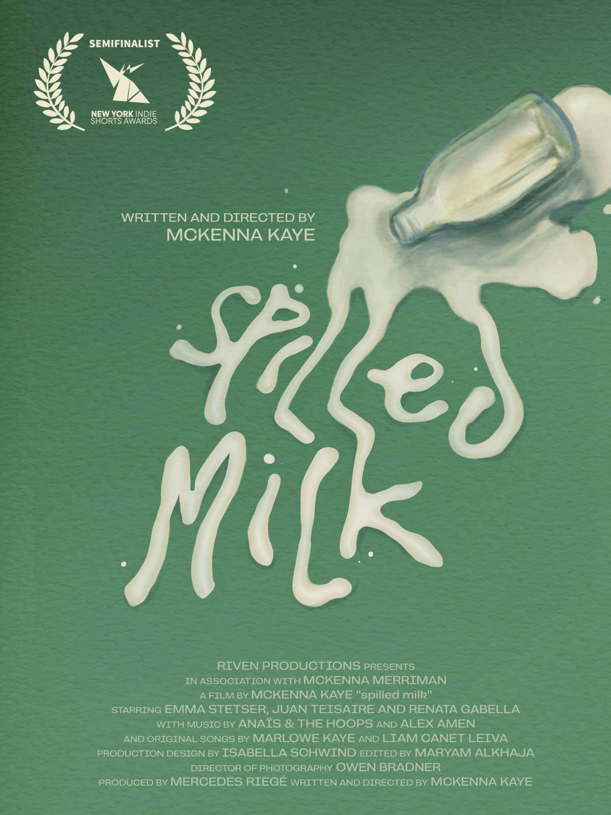 Spilled Milk — awards poster
